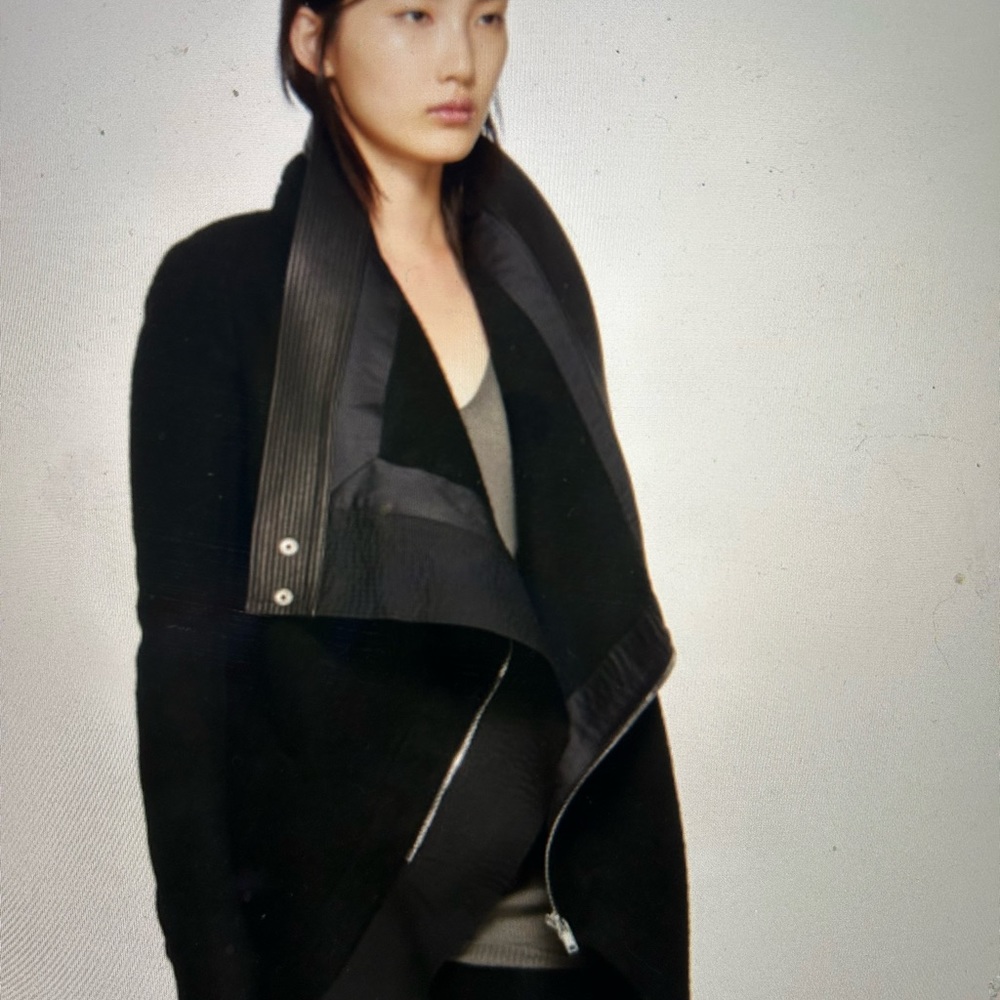 RICK OWENS exploded wool coat - Picture 4 of 11